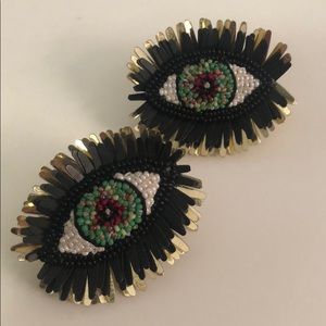 Mignonne Gavigan evil eye earrings